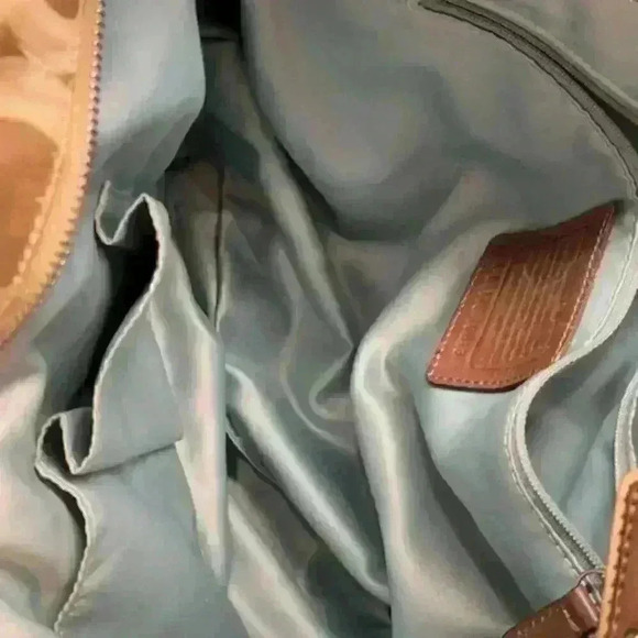 Coach Kristin Op Art Sateen Zip Top Tote Shoulder Bag #16813 - Picture 5 of 16